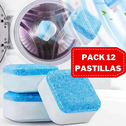 Kit de 12 Pastillas de Limpieza para Lavadora